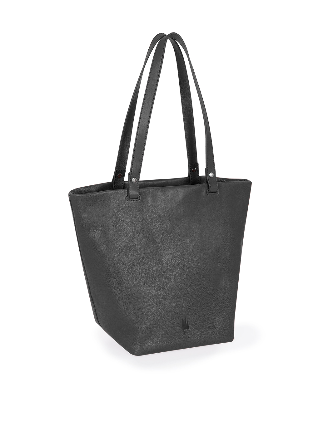 Vachetta Leather Medium Top Handle Tote Black