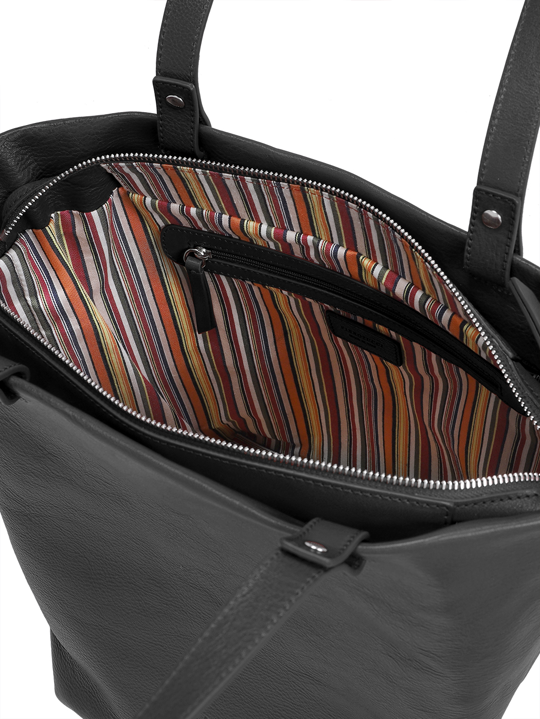 Vachetta Leather Medium Top Handle Tote Black