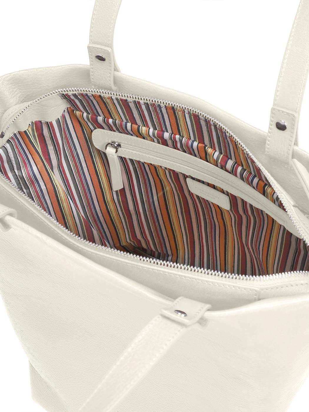 Vachetta Leather Medium Top Handle Tote Ivory