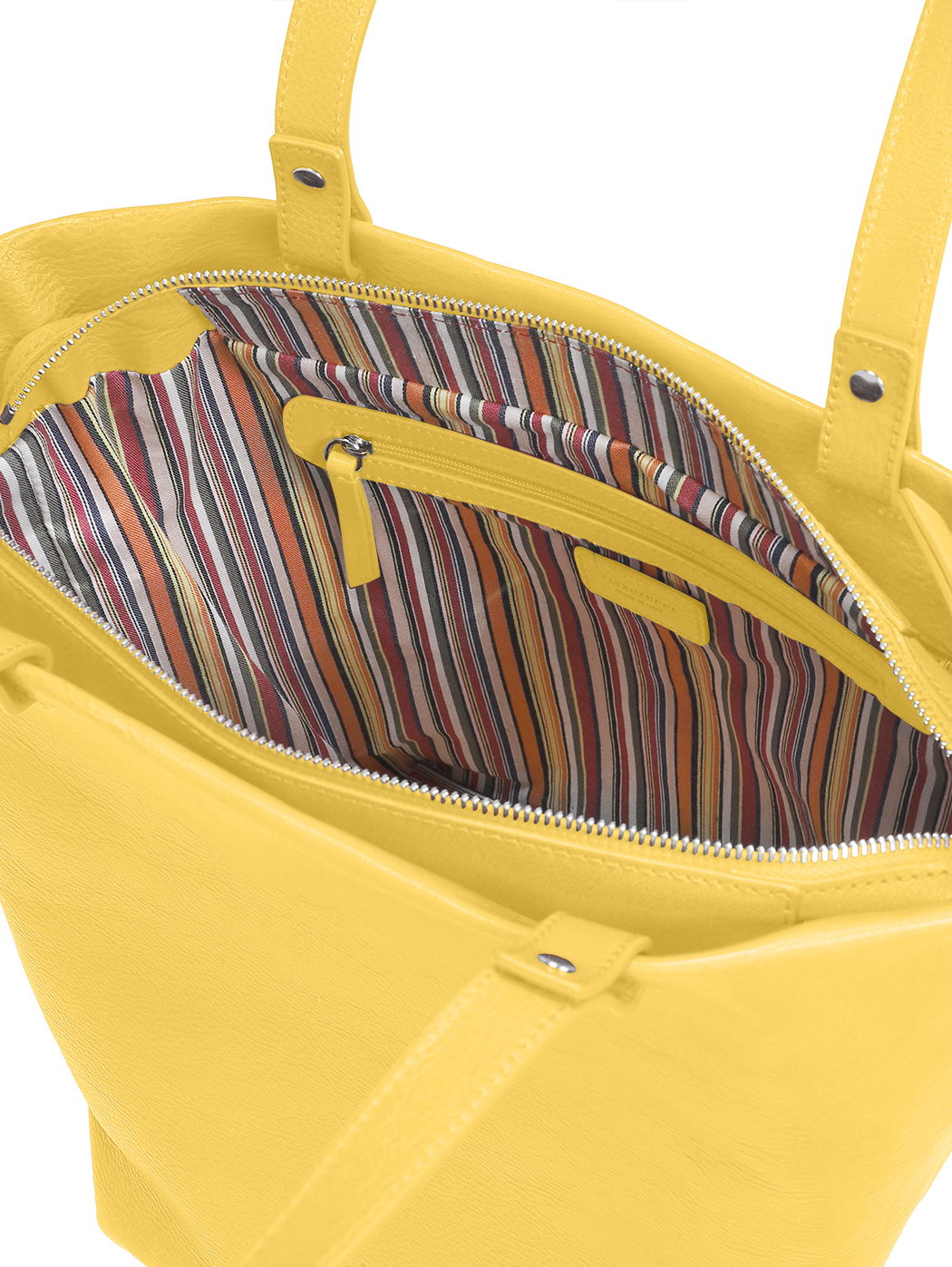 Vachetta Leather Medium Top Handle Tote Saffron
