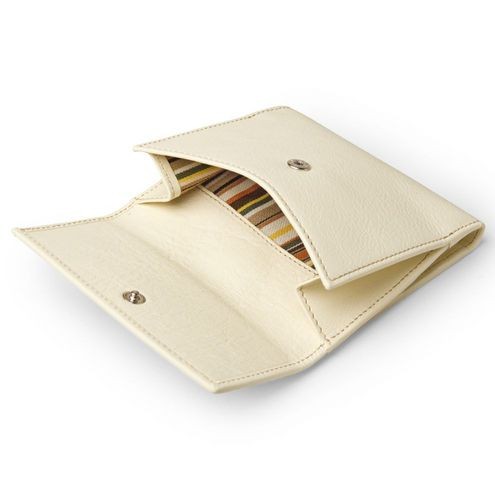 Bifold Card Coin Wallet Leather Black