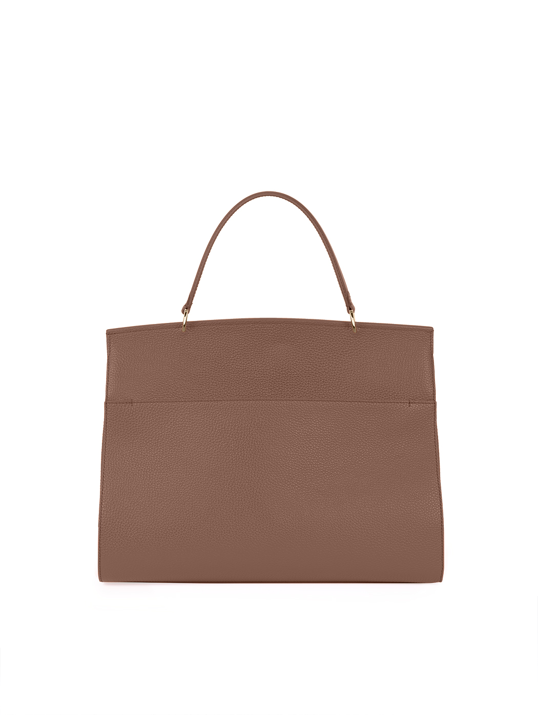 Lux Top Handle Satchel Plautilla Dark Brown