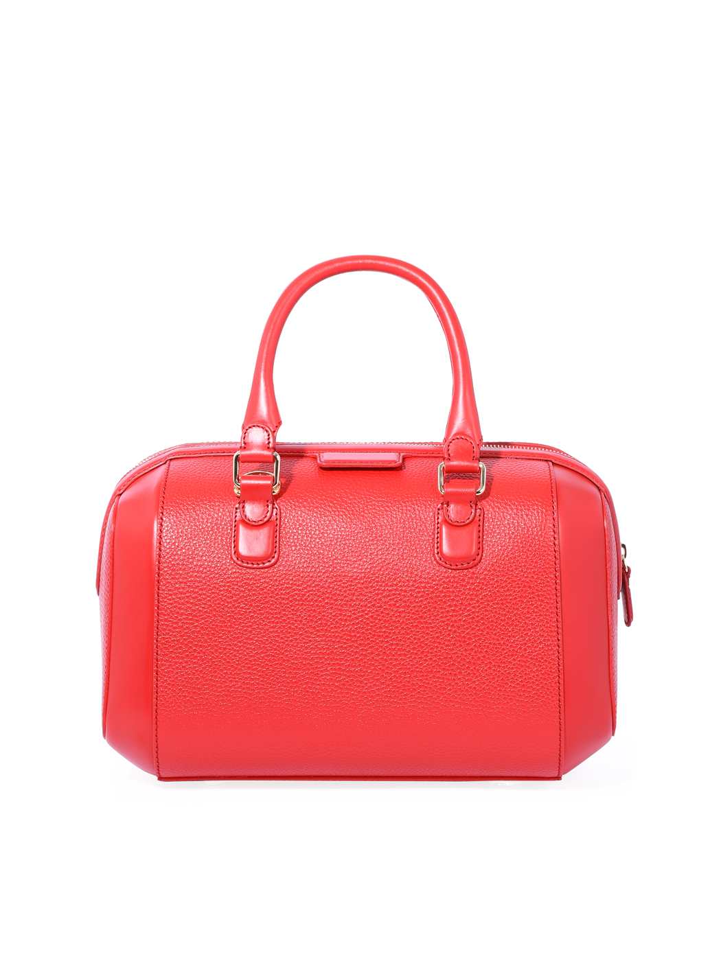 Bauletto con tracolla in pelle Amaranta - Rosso