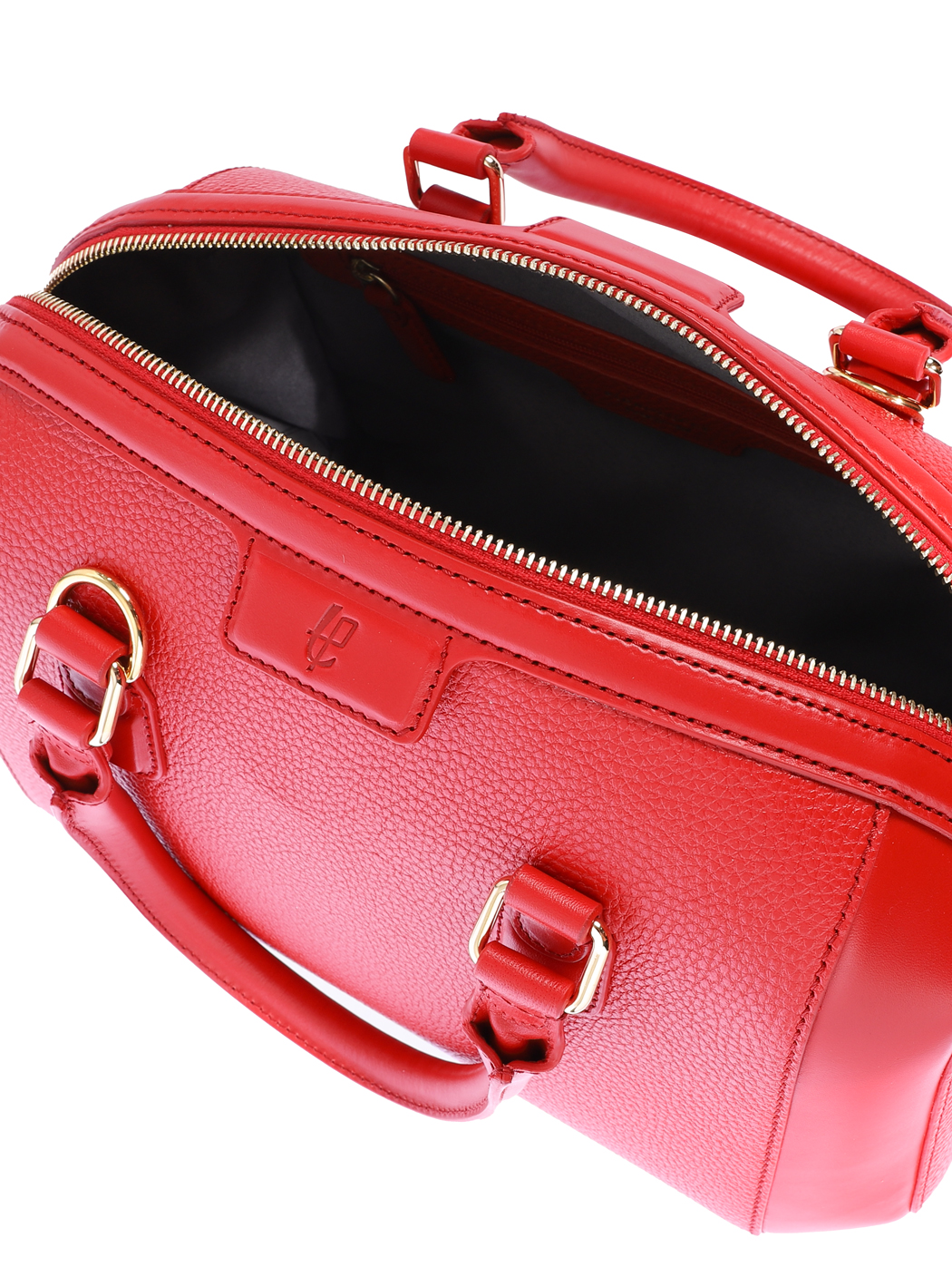 Bauletto con tracolla in pelle Amaranta - Rosso