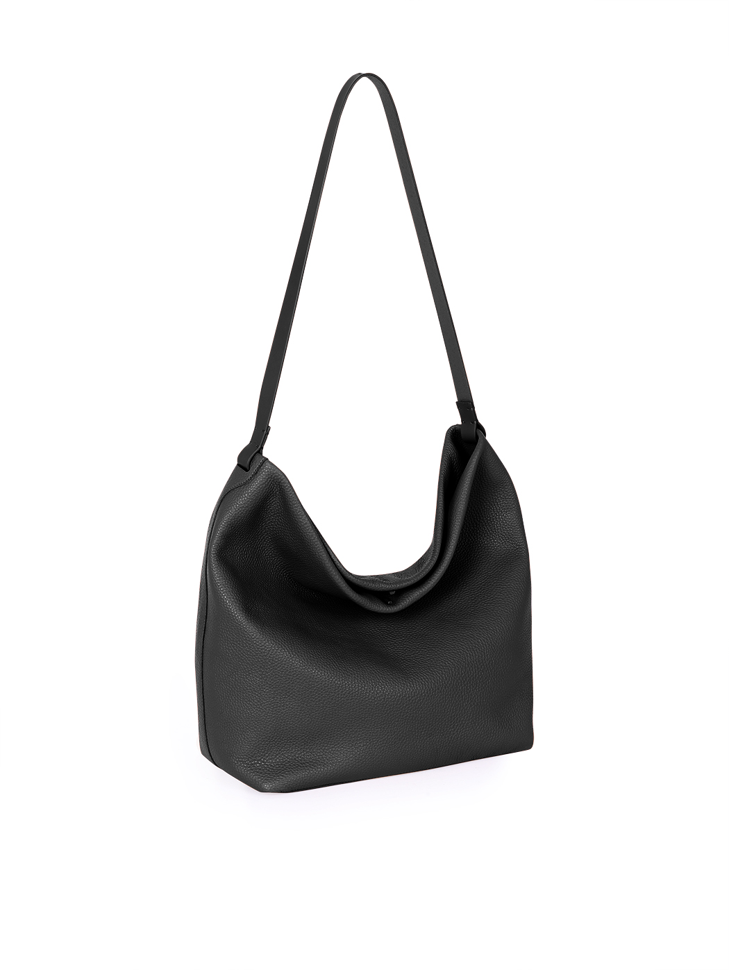 Ample North-south Leather Tote Bag Gemma Jet Black