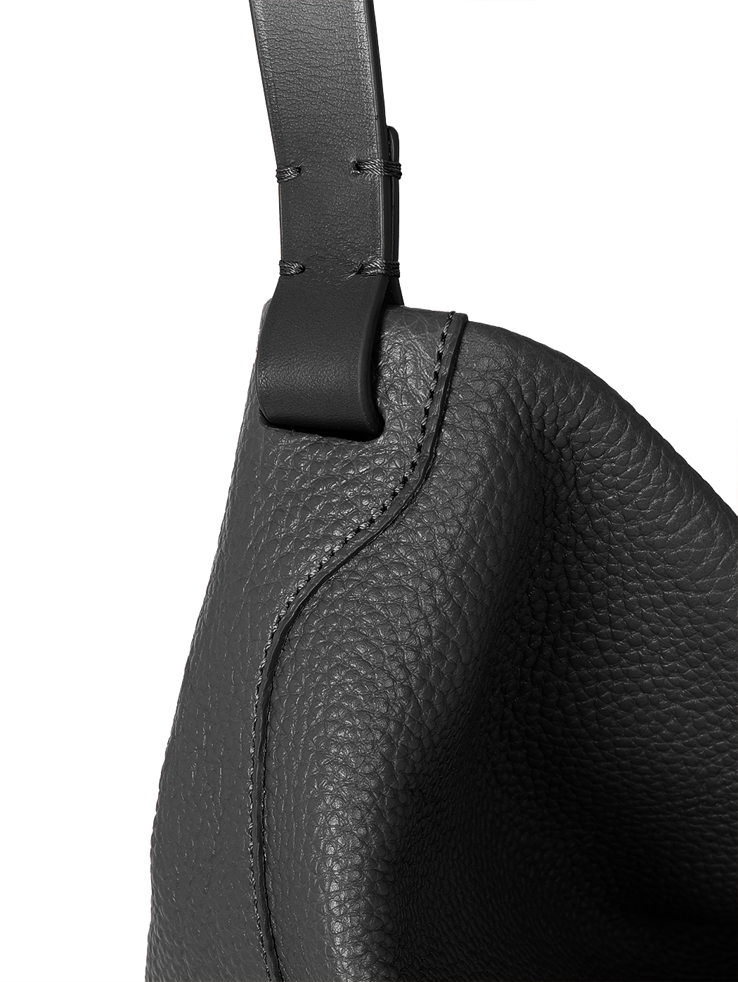 Ample North-south Leather Tote Bag Gemma Jet Black