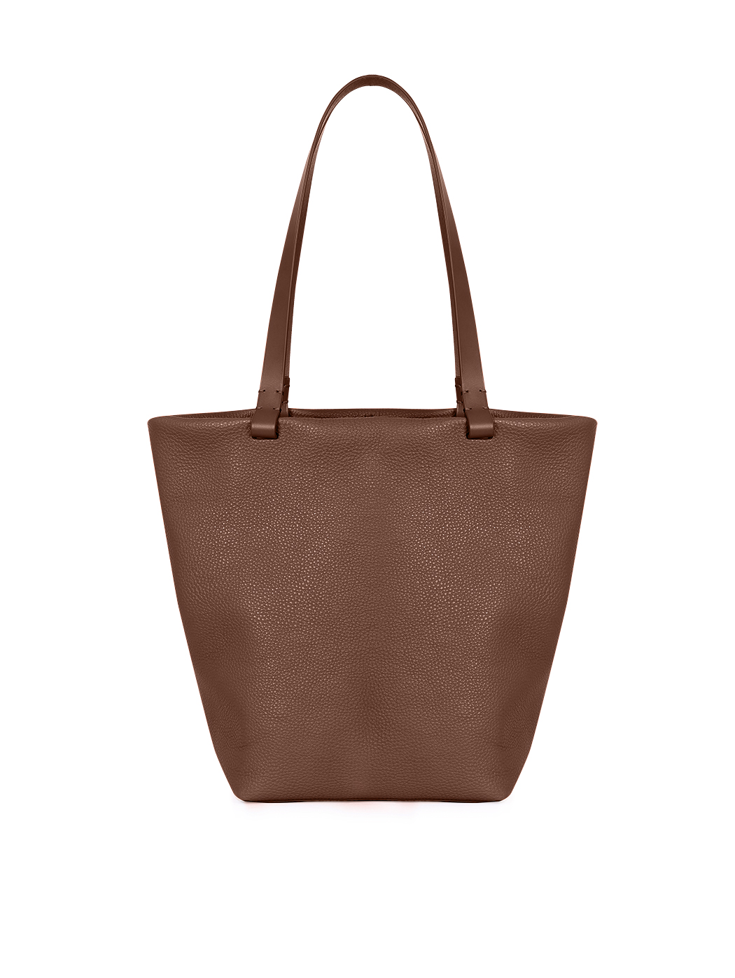 Medium Everyday Leather Tote Bag Elvira Dark Brown