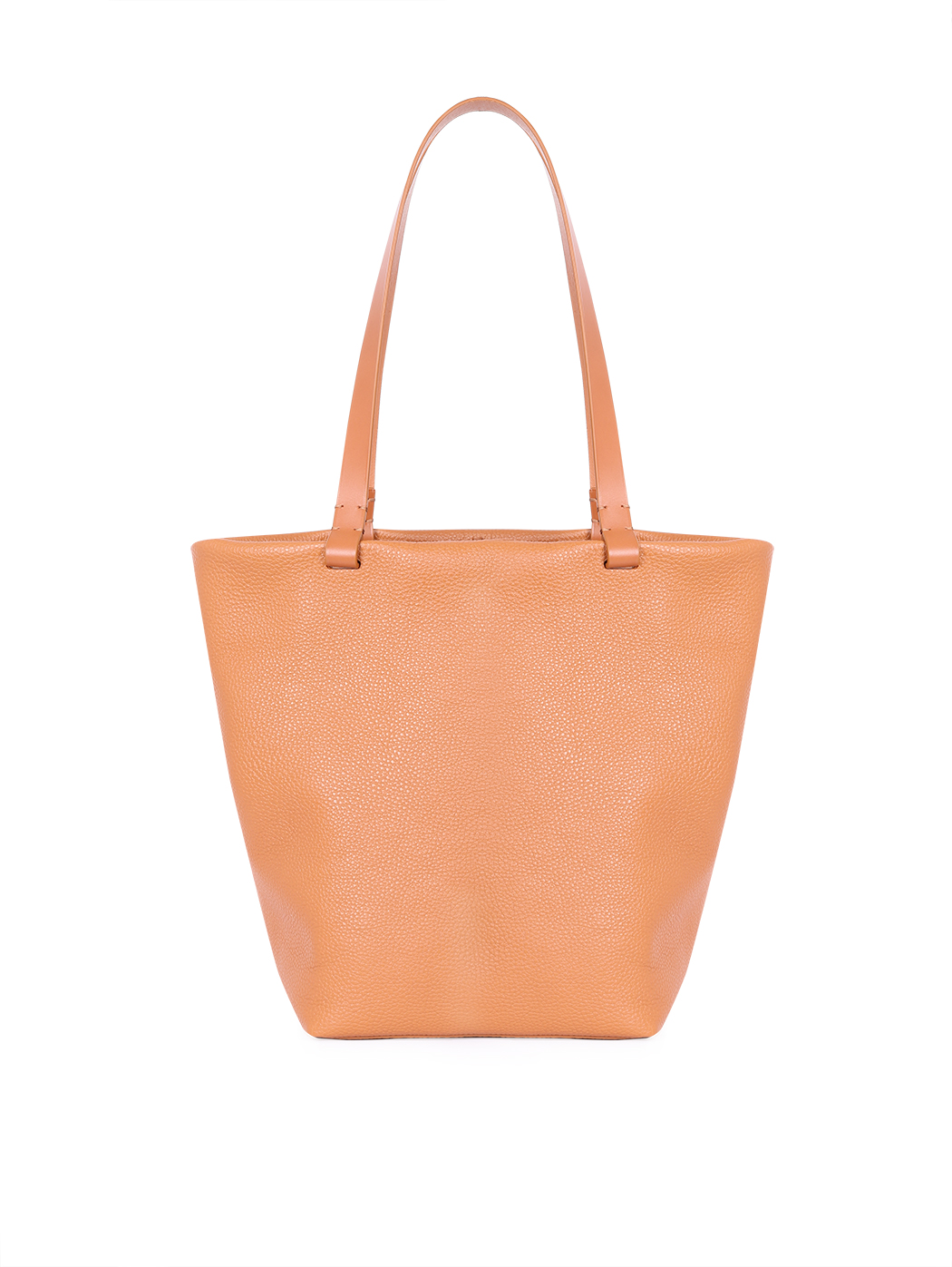 Medium Everyday Leather Tote Bag Elvira Tobacco Brown