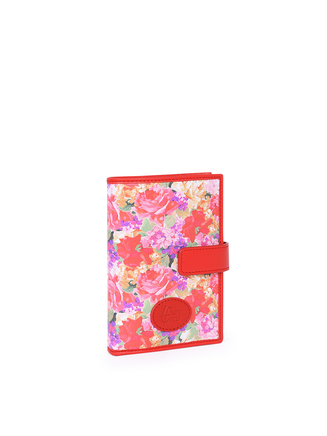 Bi-Fold Snap Tab Wallet - Floré Red