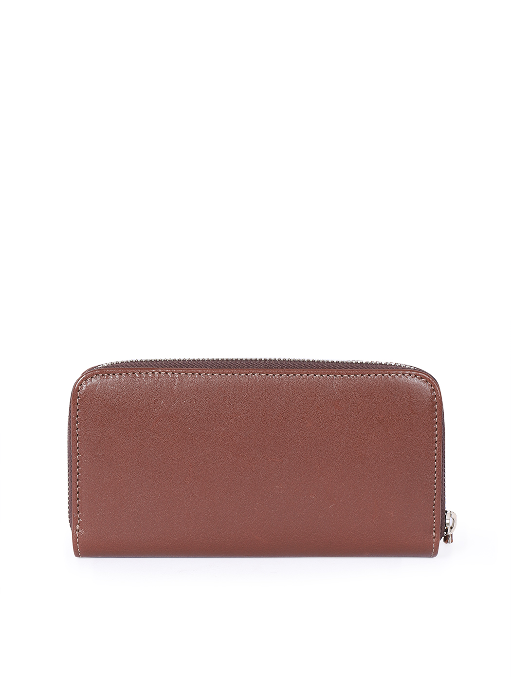 Zip Around Clutch Wallet Dark brown