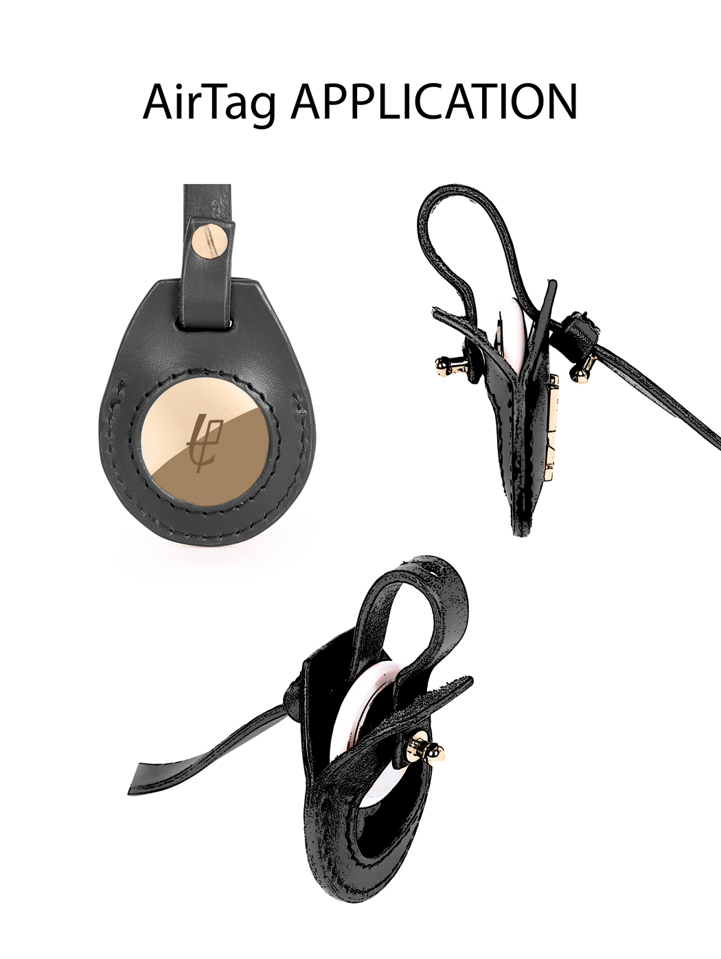 Crescent Hobo Shoulder Chain Bag Clara Jet Black