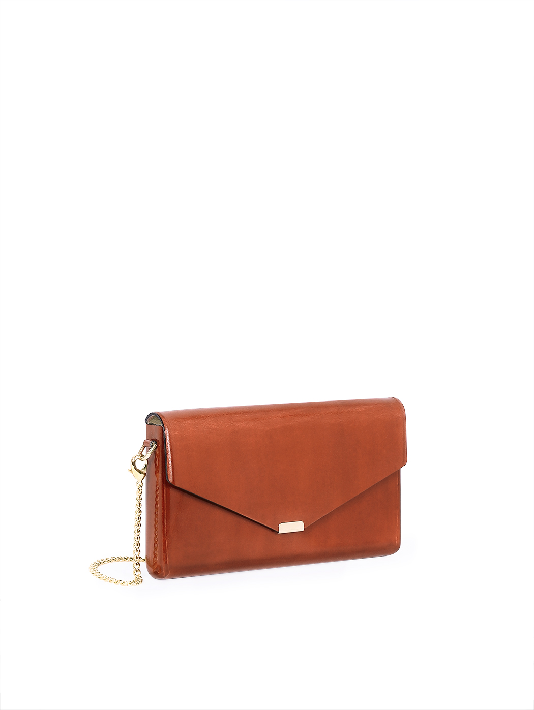 Pochette rigida in cuoio