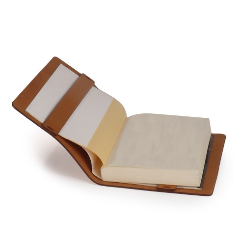 Leather Book Agenda Cover Tobacco