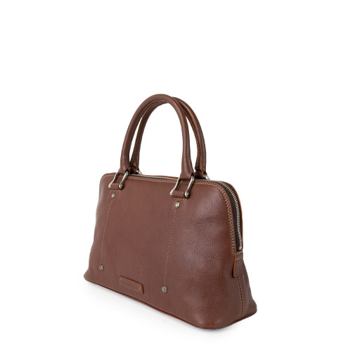 Mini Top Handle Boston Bag Dark brown