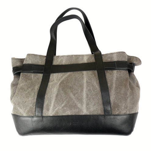 Borsa Shopper in tessuto Nero