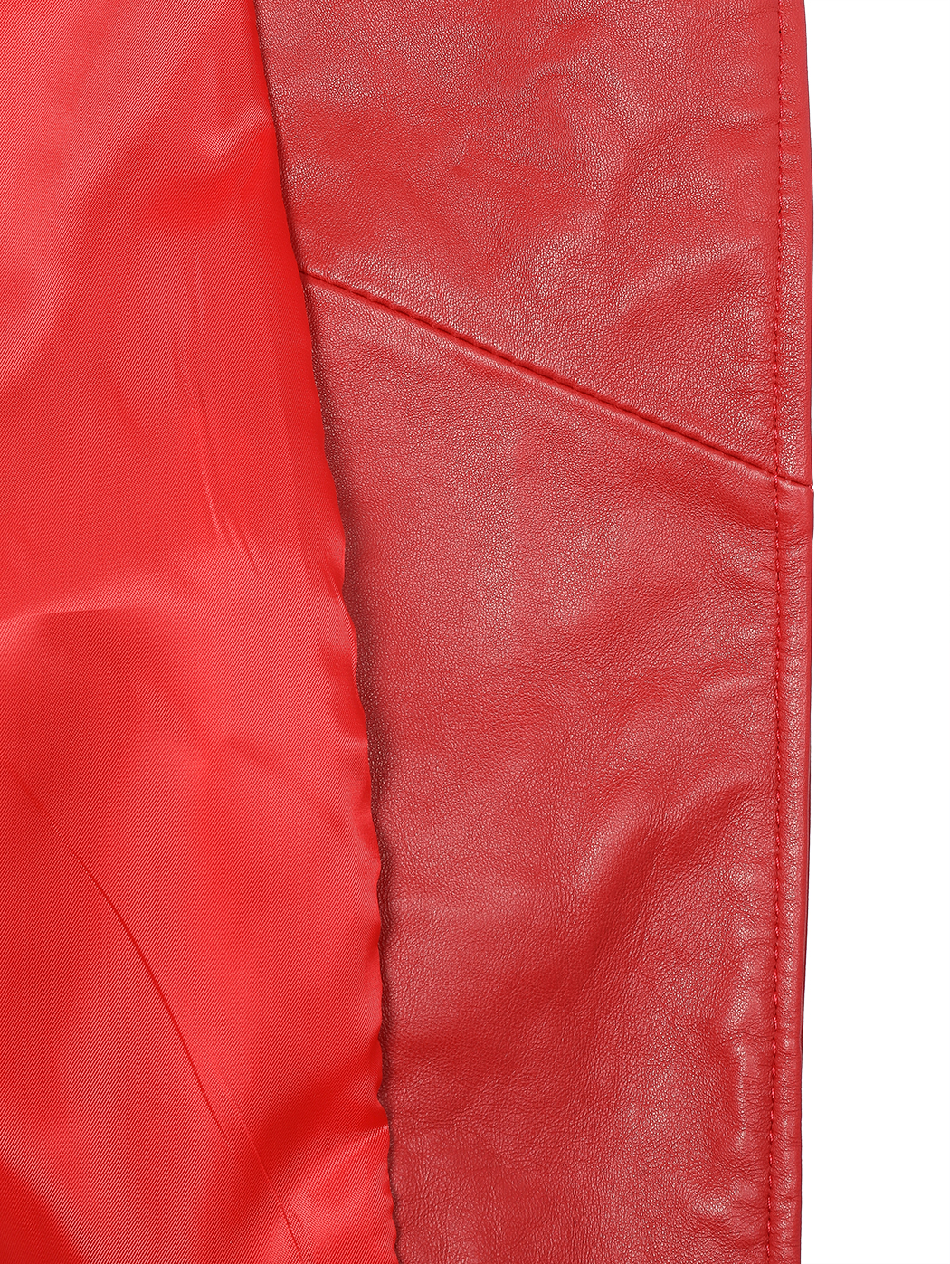 Красная крутка – косуха с ремнем