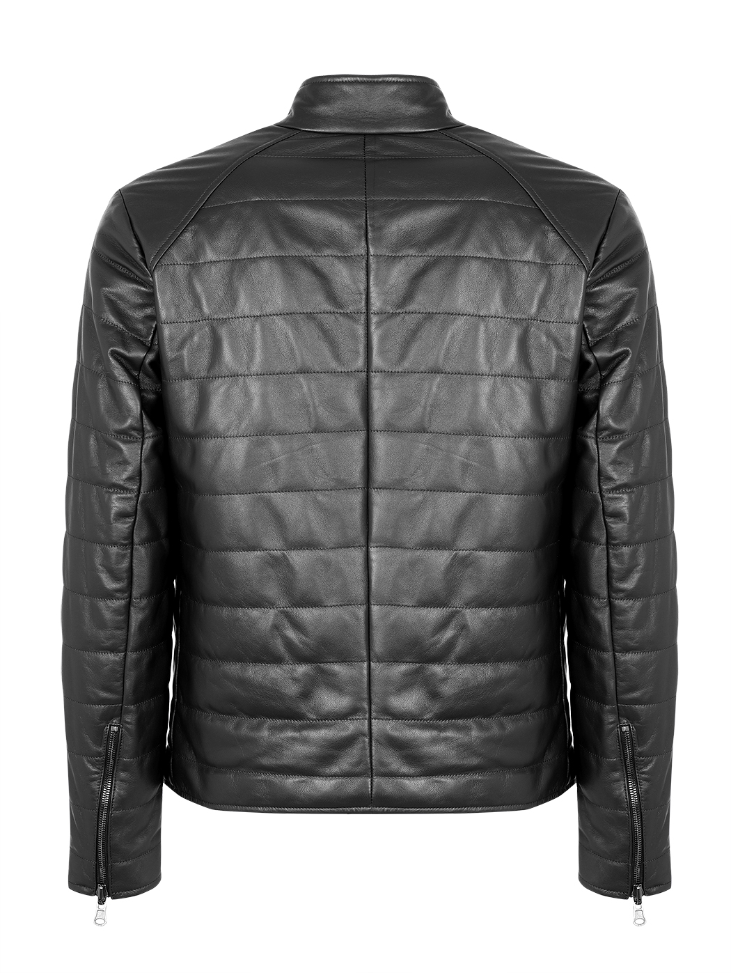Giacca in pelle reversibile impermeabile - Nero