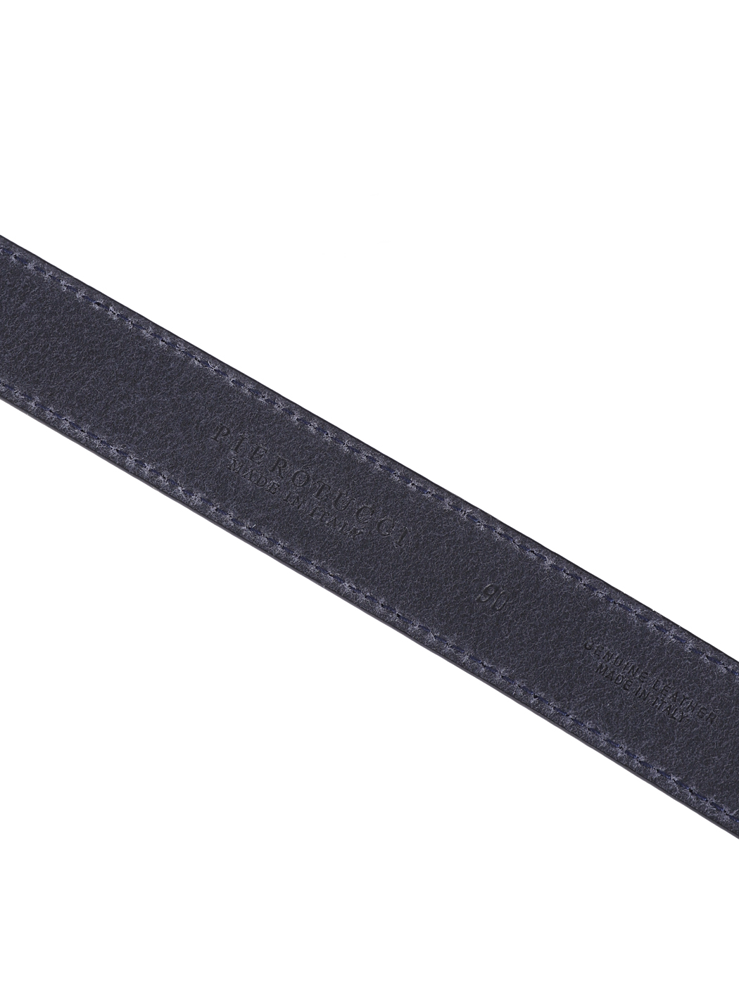 Cintura stretta in pelle liscia 30mm blu navy Tg 90