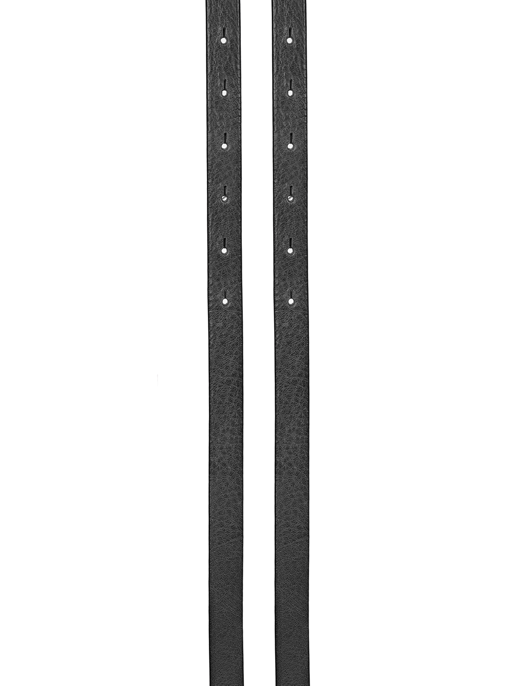 Skinny Double Strap Leather Omega Belt Ink