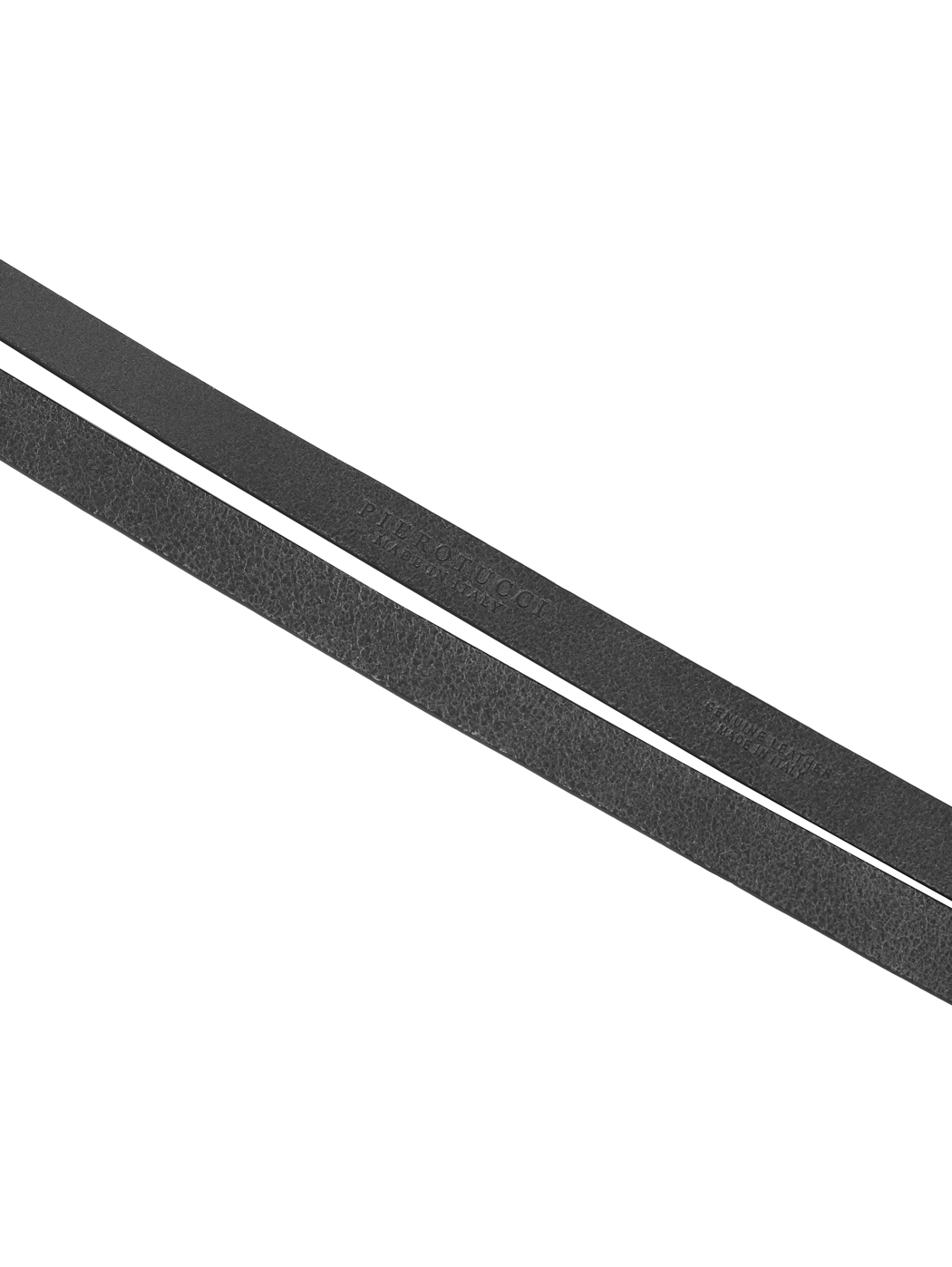 Skinny Double Strap Leather Omega Belt Ink