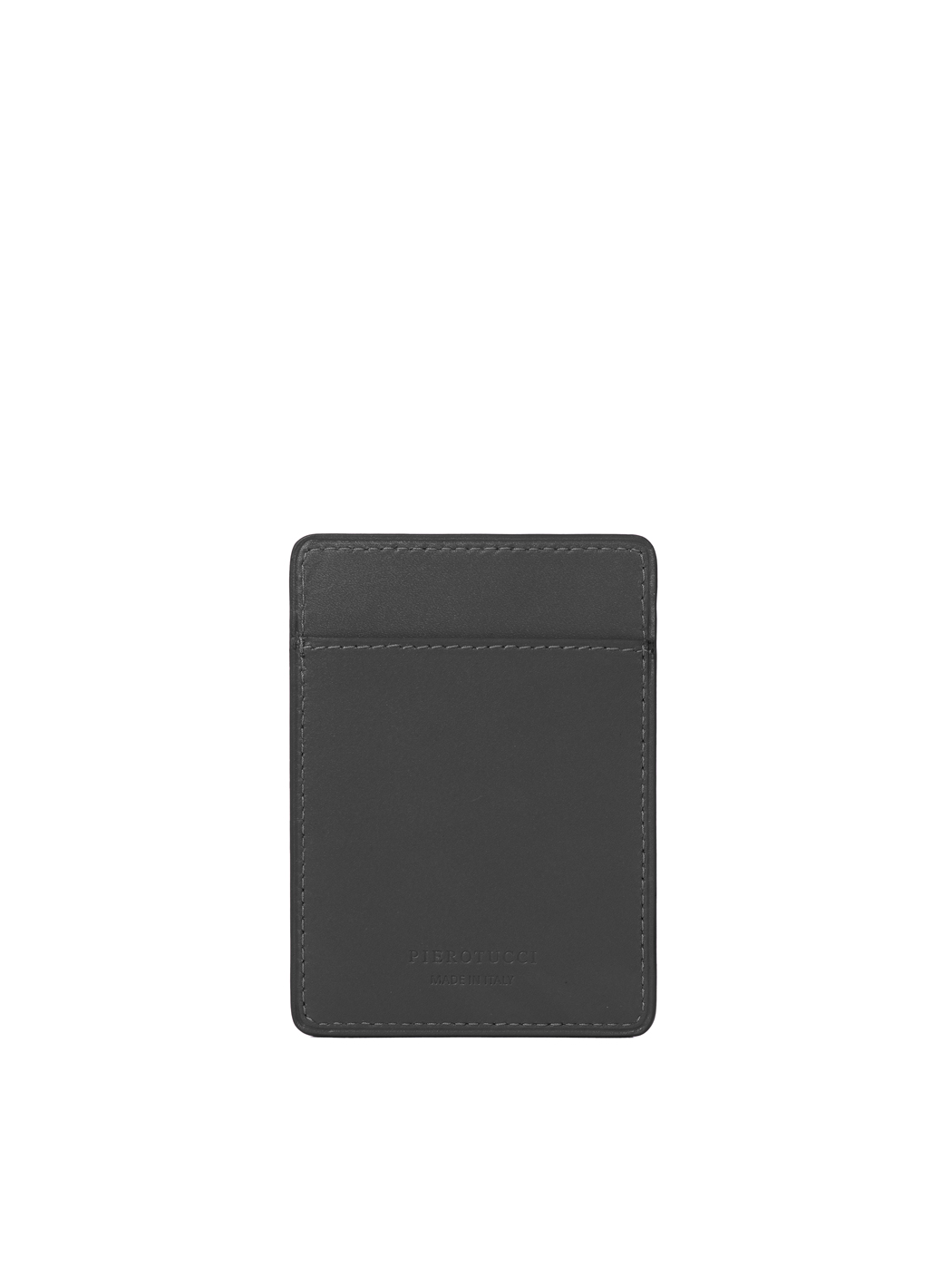 Slim Metro Card Holder Baranil Leather Black
