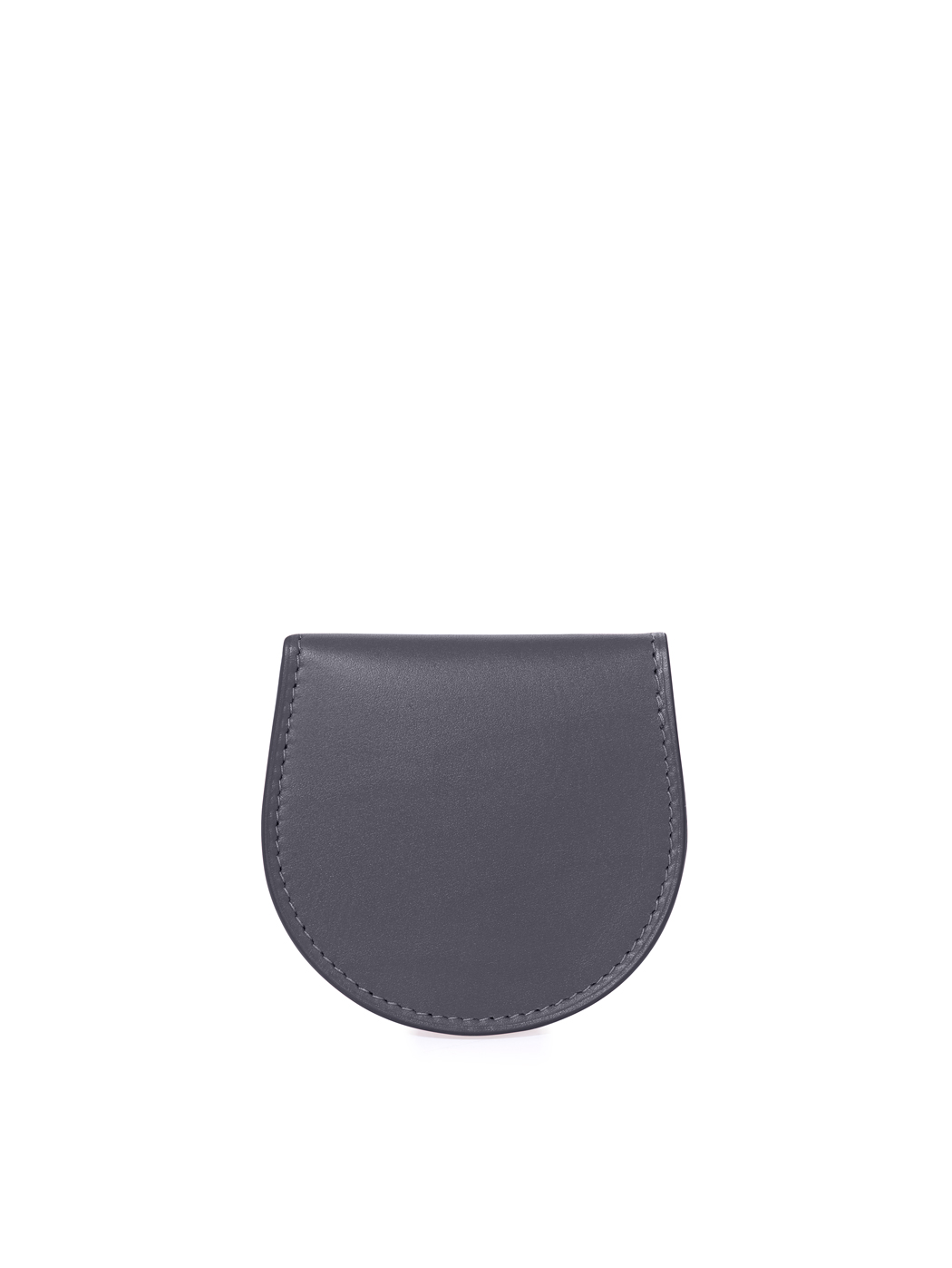 Flap Over Snap Coin Pouch Baranil Leather Blue