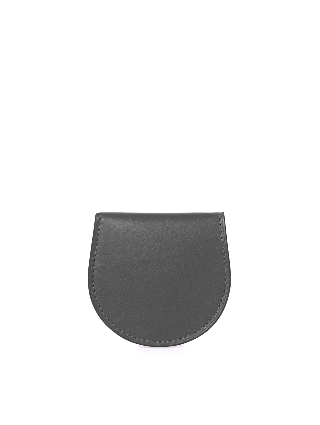 Flap Over Snap Coin Pouch Baranil Leather Black