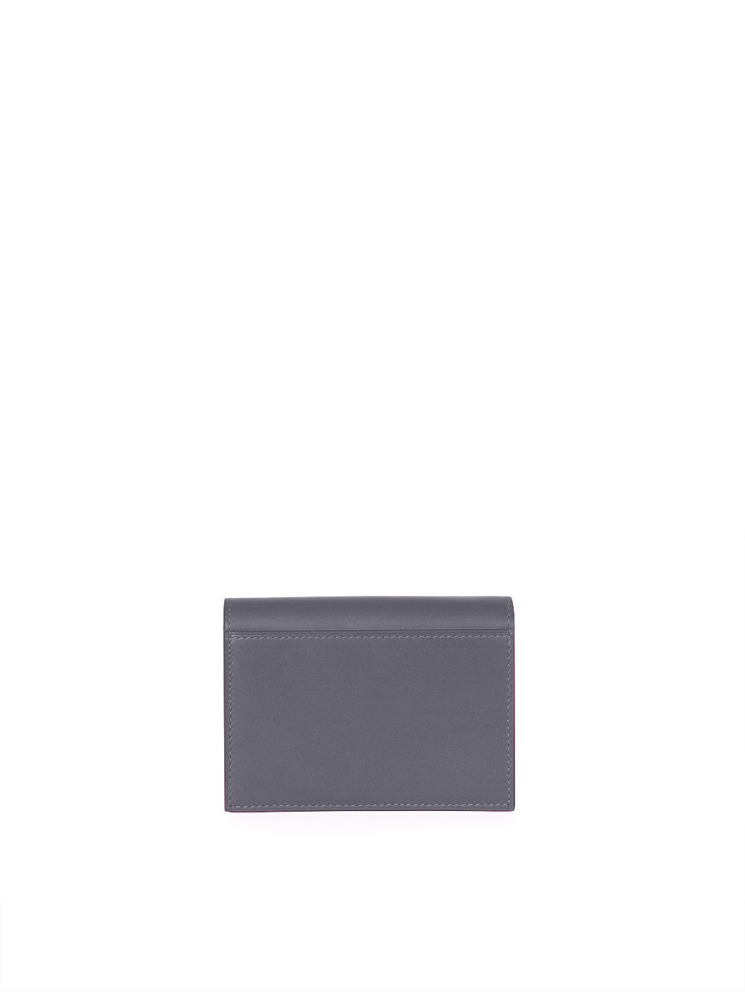 Bifold Card Coin Case Baranil Italian Leather Blue