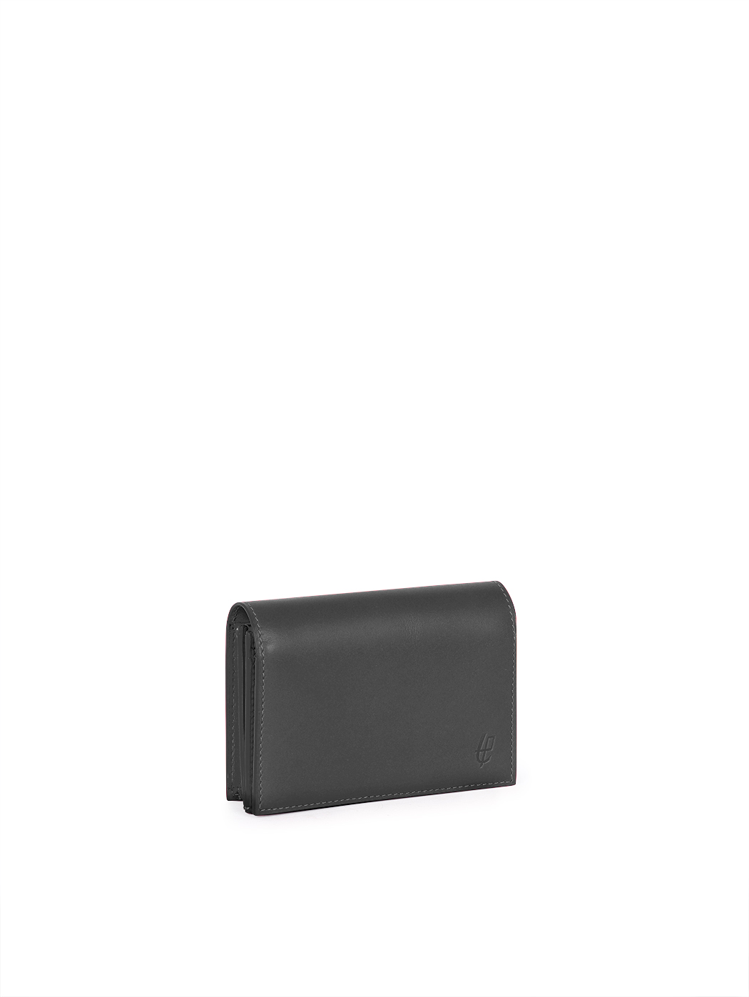 Bifold Card Case Baranil Italian Leather Black