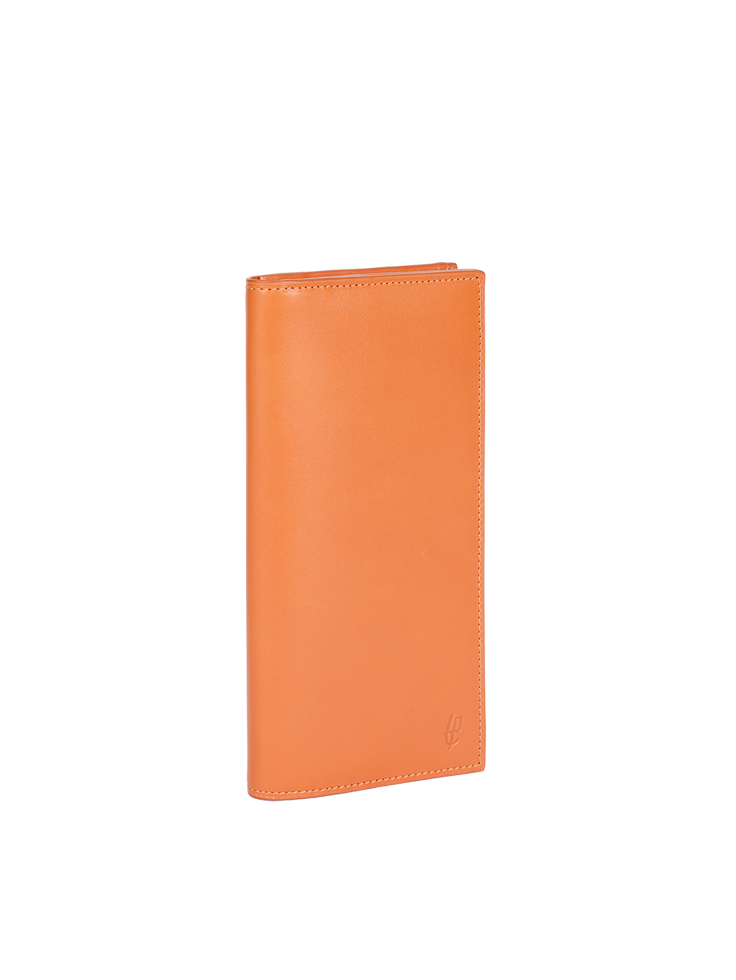 Long Bifold Baranil Leather Wallet Orange