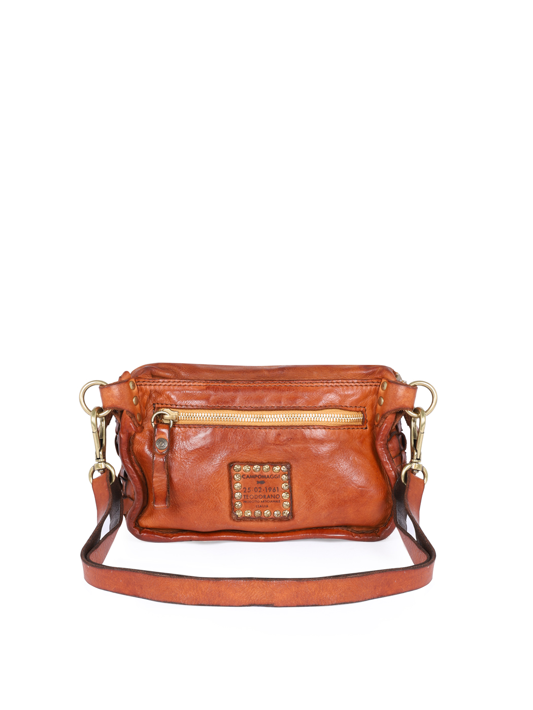 Belt Bag EDERA Woven Cowhide Leather Cognac