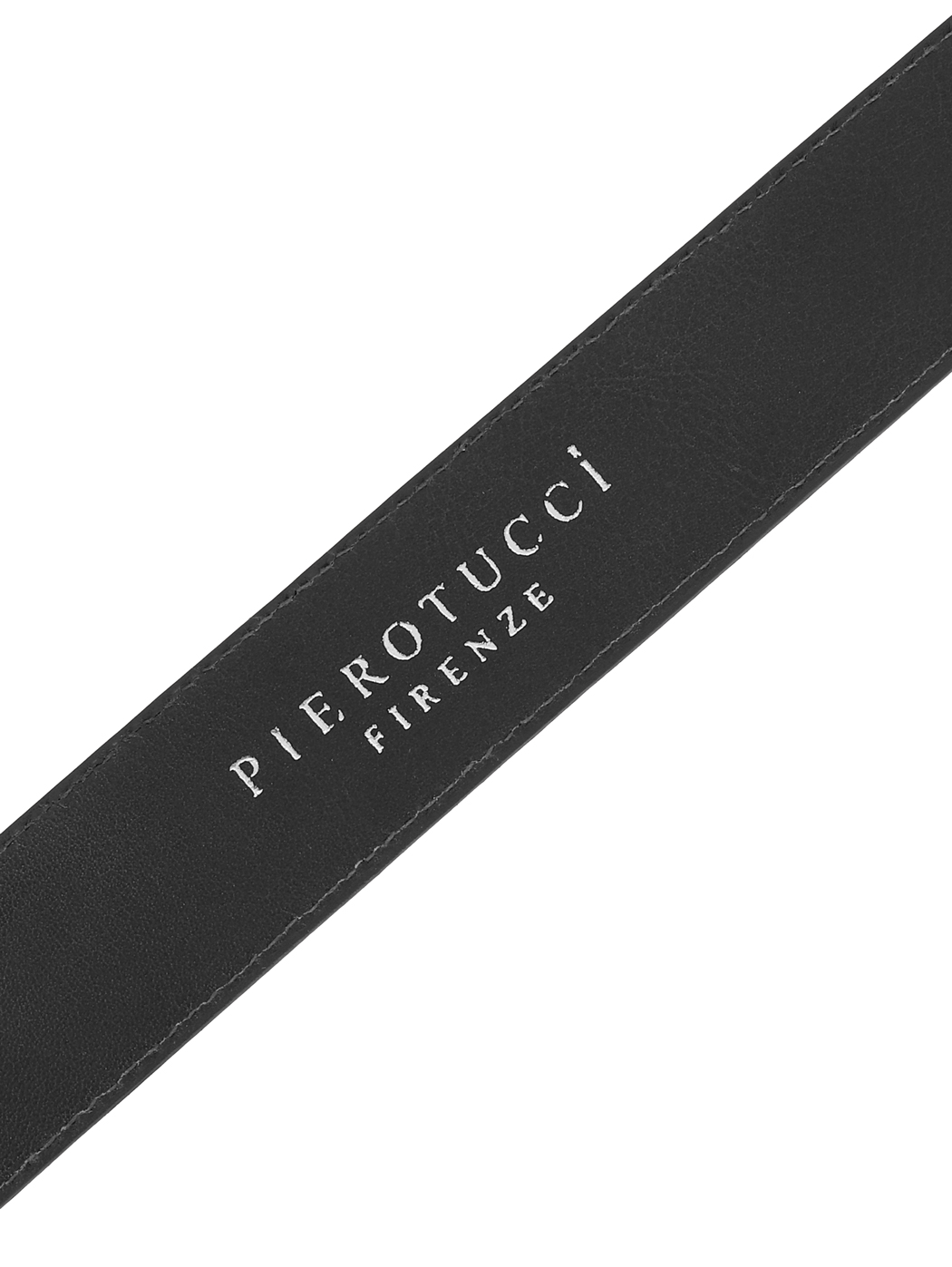 Perforated Dotted Leather Belt 35mm Black