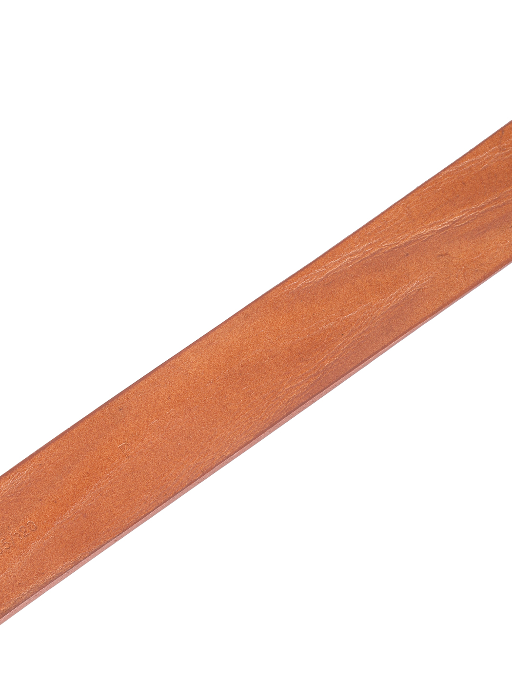 Washed Leather Smooth Belt 40mm Caramel