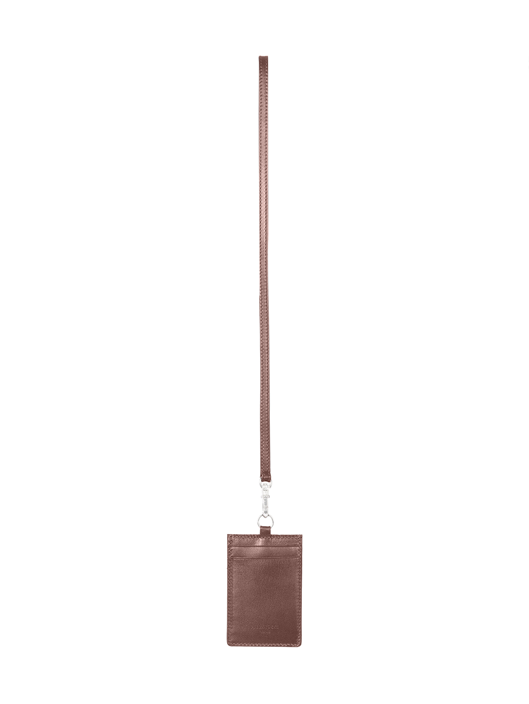 Lanyard Badge Credential Card Holder Dark Brown