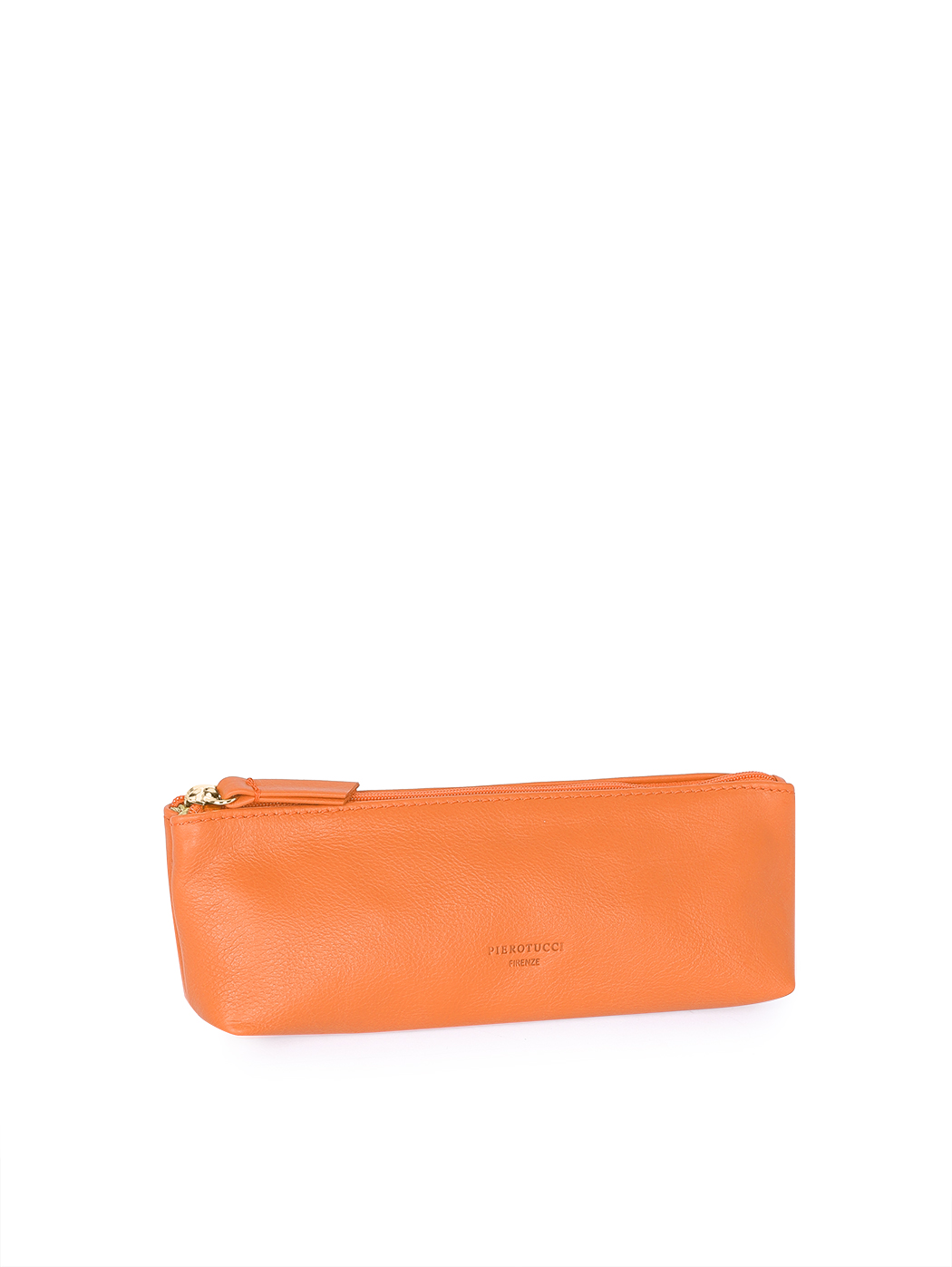 Astuccio portapenne in pelle Arancio