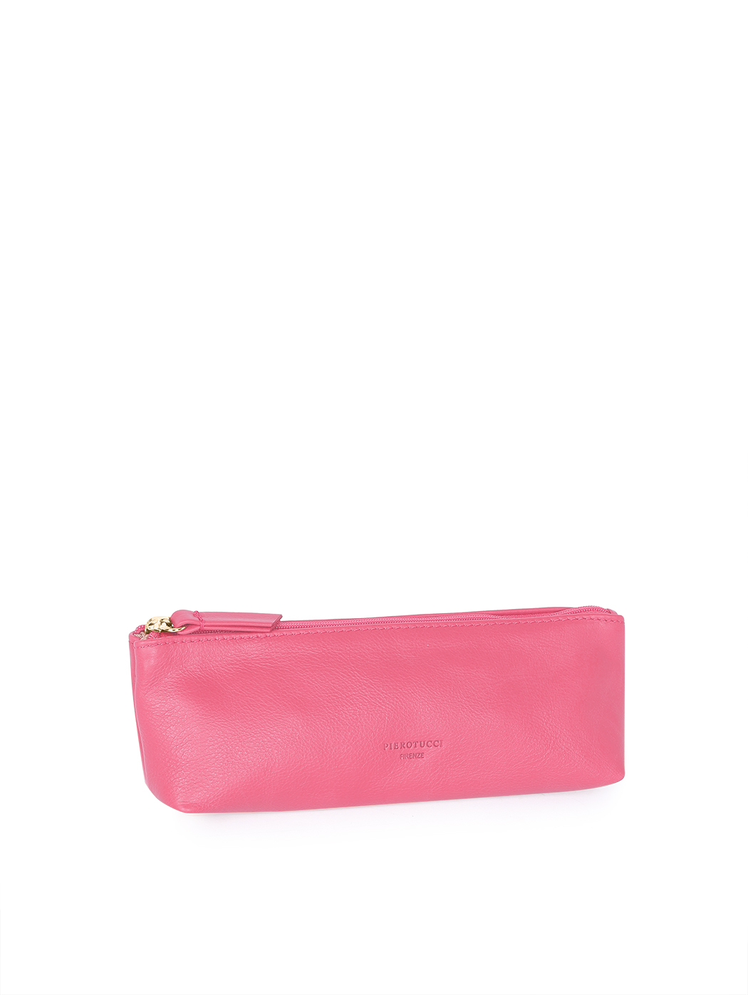Leather Pencil Case Made in Italy Fuchsia