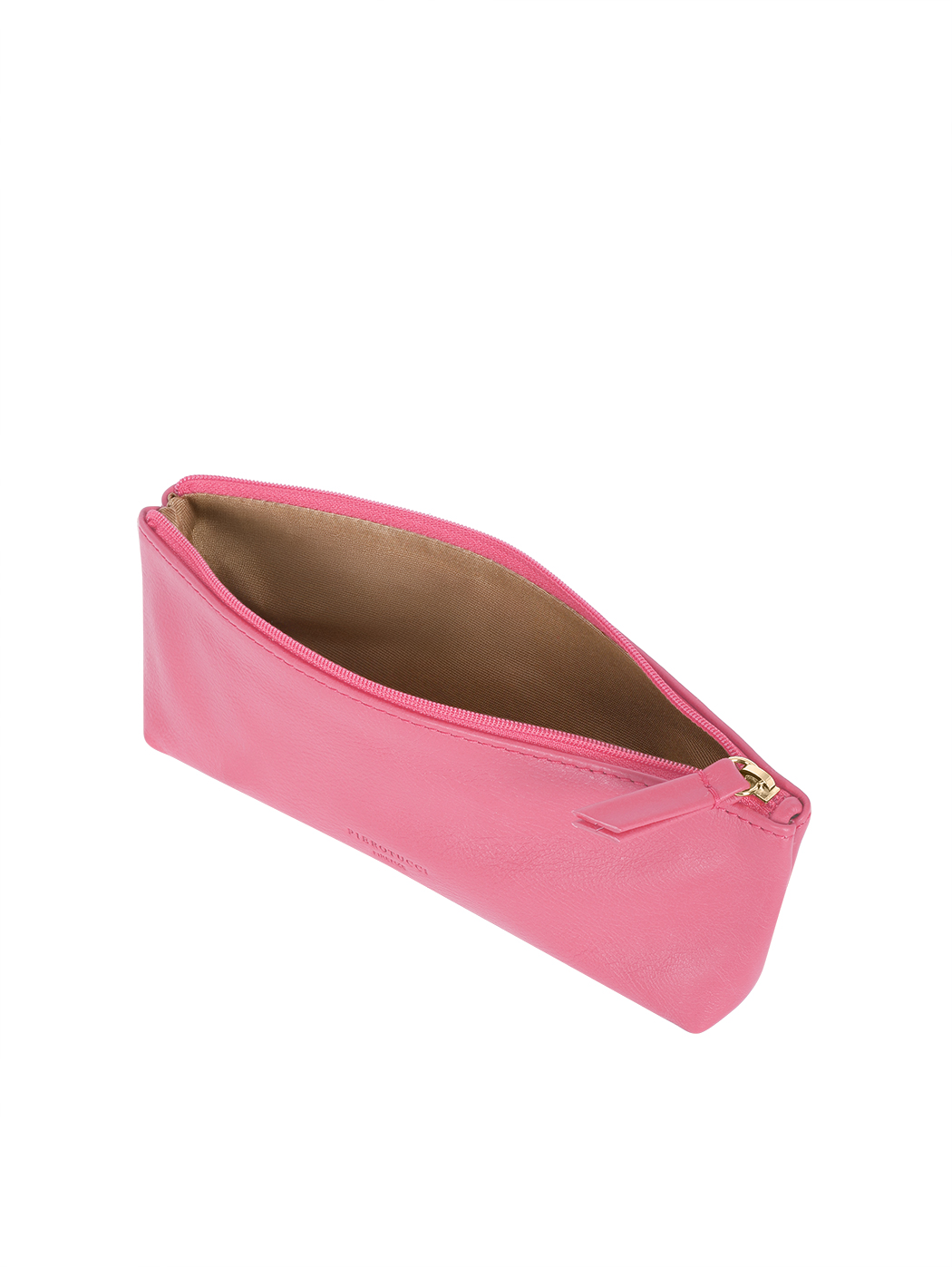 Leather Pencil Case Made in Italy Fuchsia