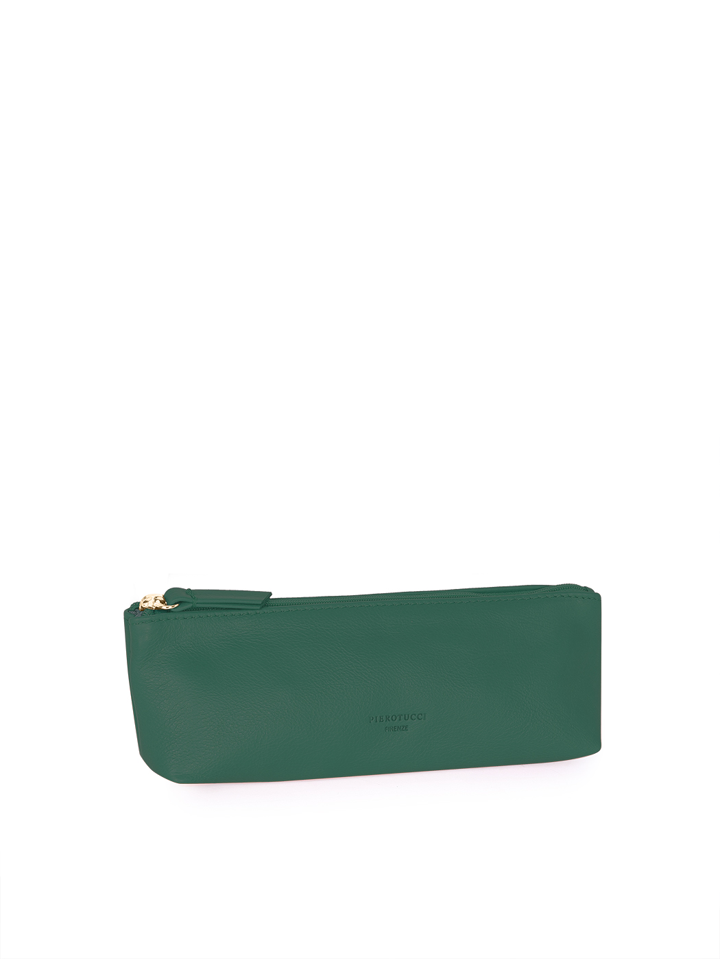 Leather Pencil Case Made in Italy Jade Green