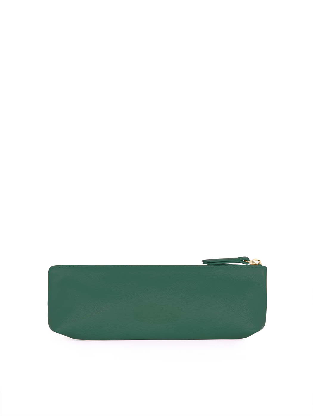 Leather Pencil Case Made in Italy Jade Green
