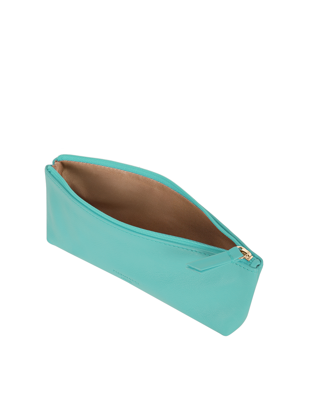 Leather Pencil Case Made in Italy Sea Green