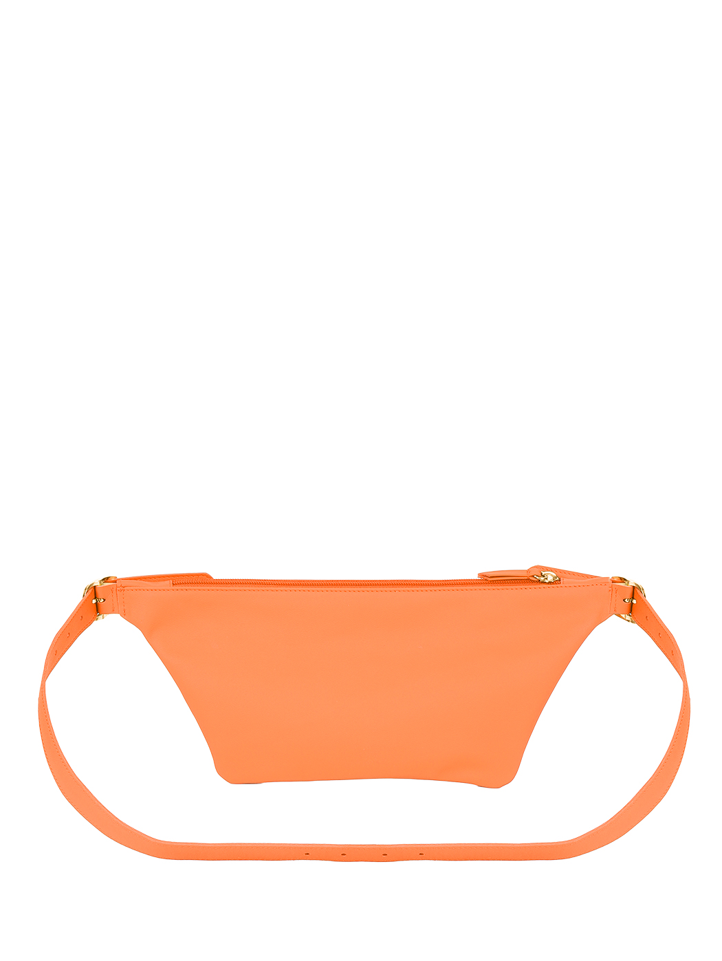 Slender Leather Sling Belt Bag Orange