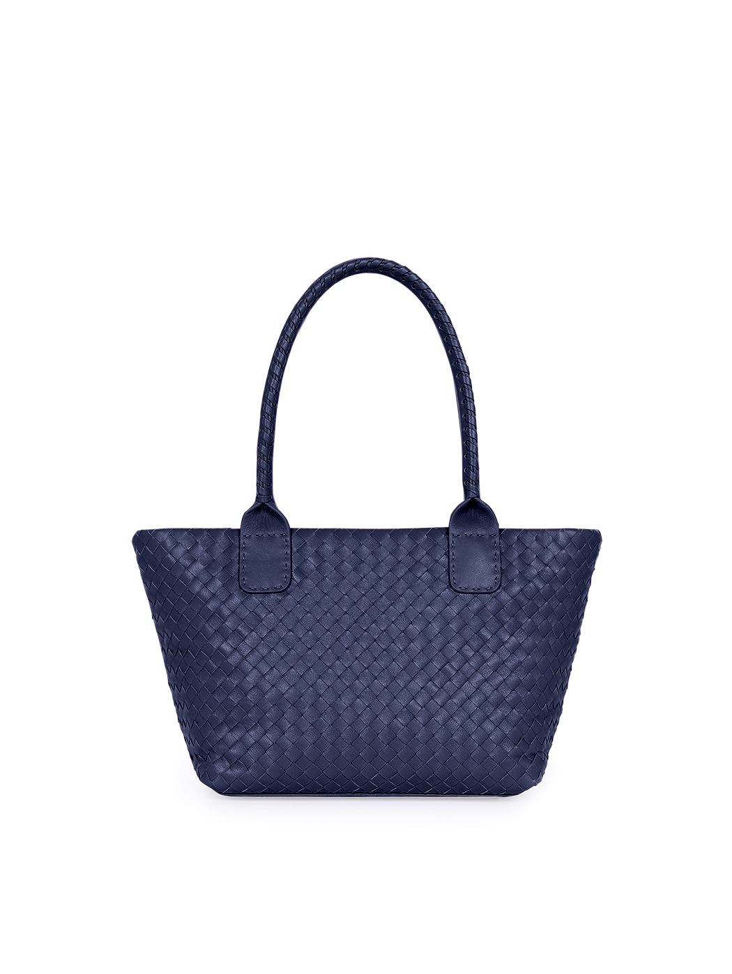Borsa media a spalla intrecciata blu