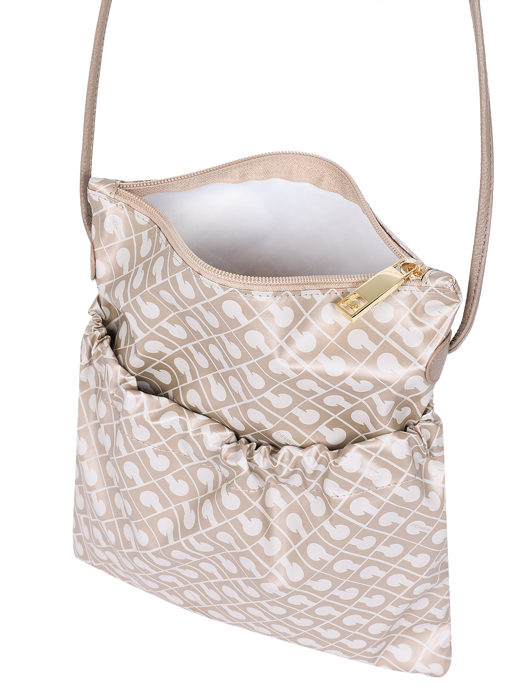 Small Softy Fabric Flat Crossbody Bag Creta