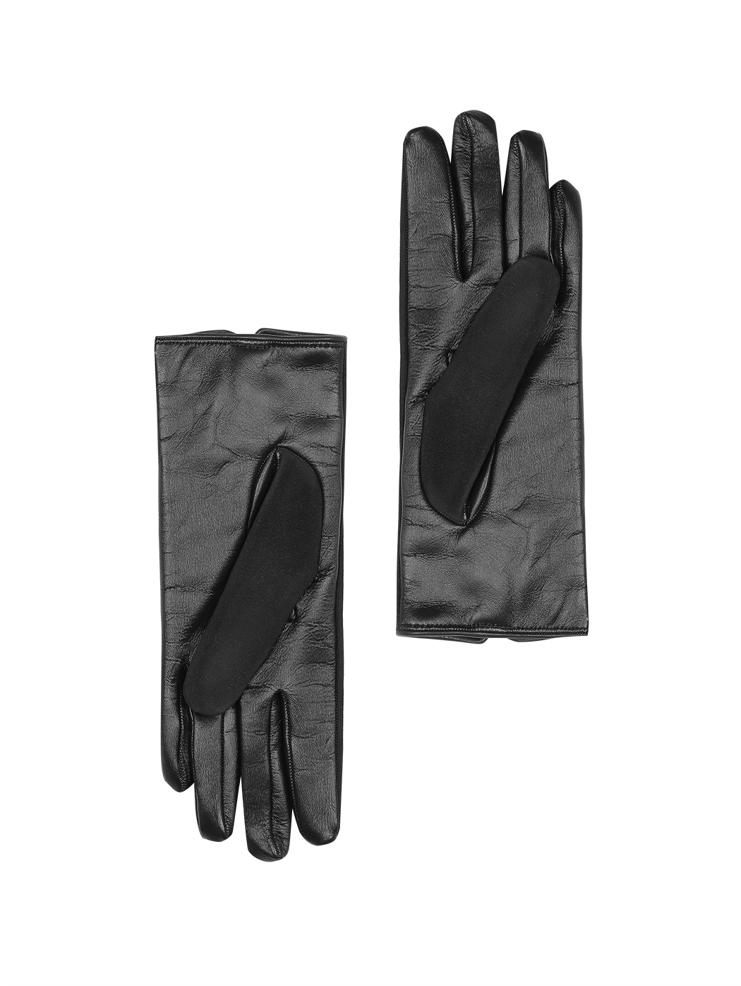 Women's Touchscreen Gloves In Leather Black