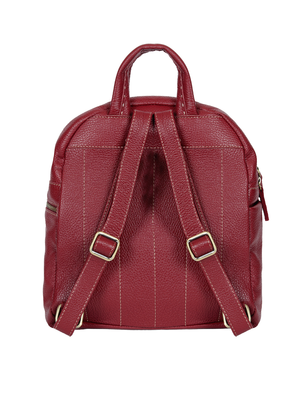 Zainetto in pelle di cervo Bordeaux