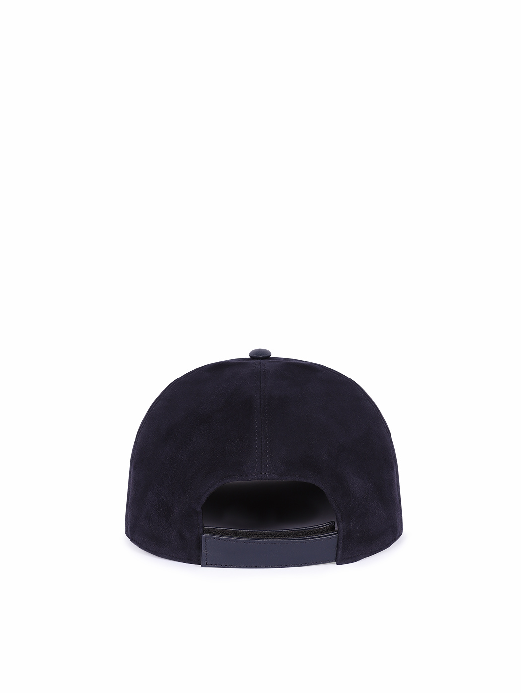 Baseball Hat Leather Suede Blue