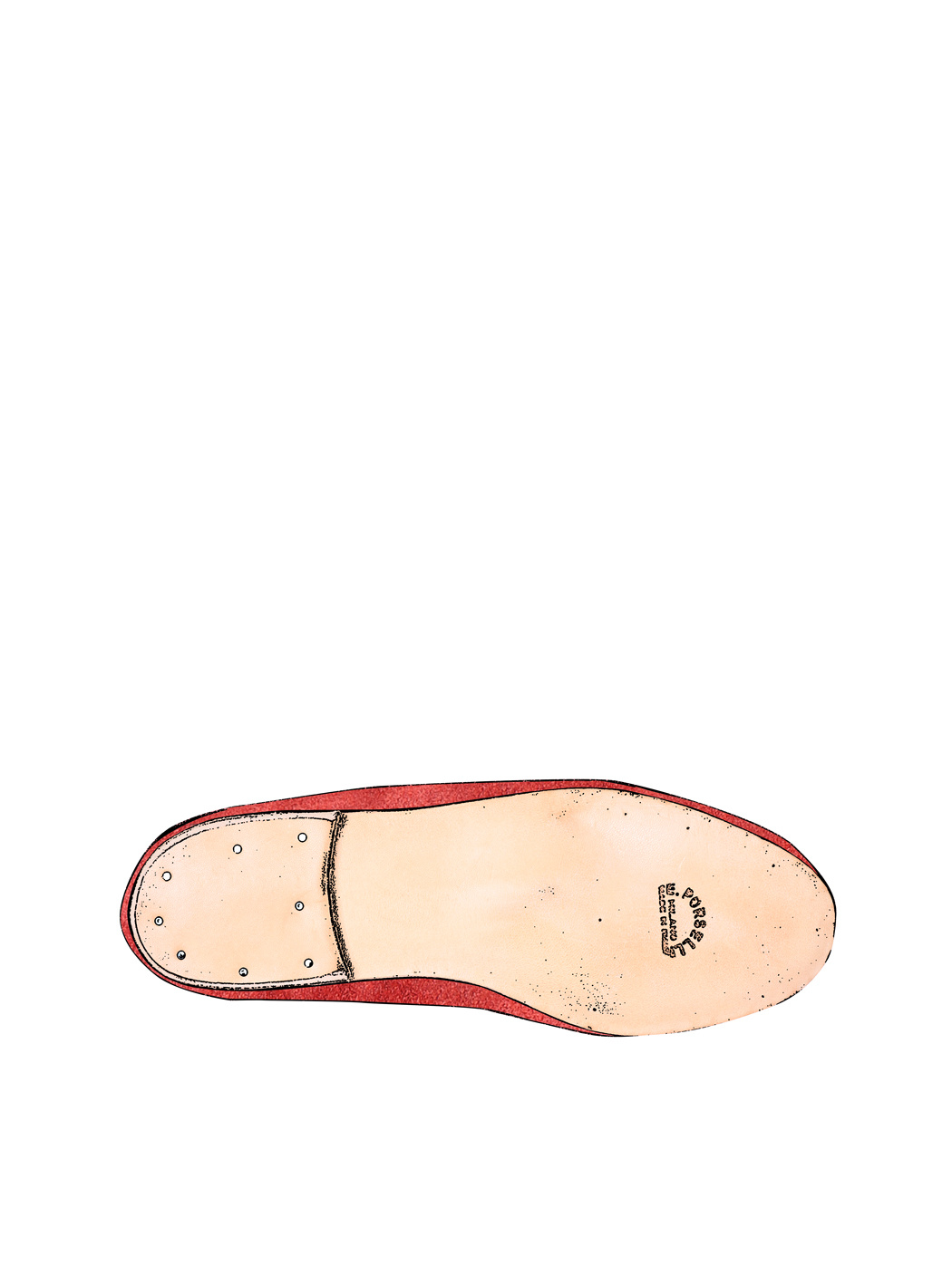 Красные кожаные ботинки Suede