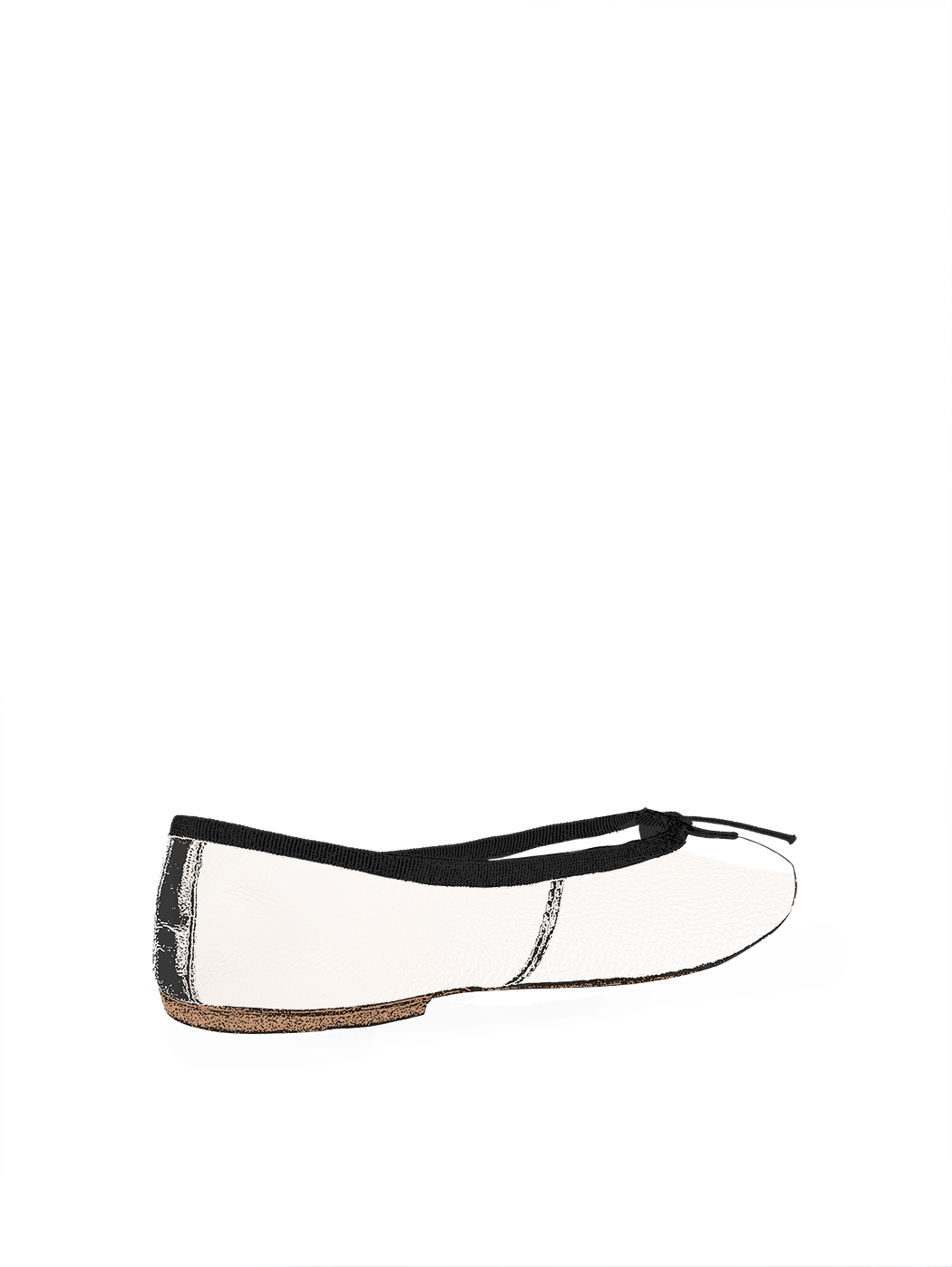 Ballerine DS Bianche con Filo Nero