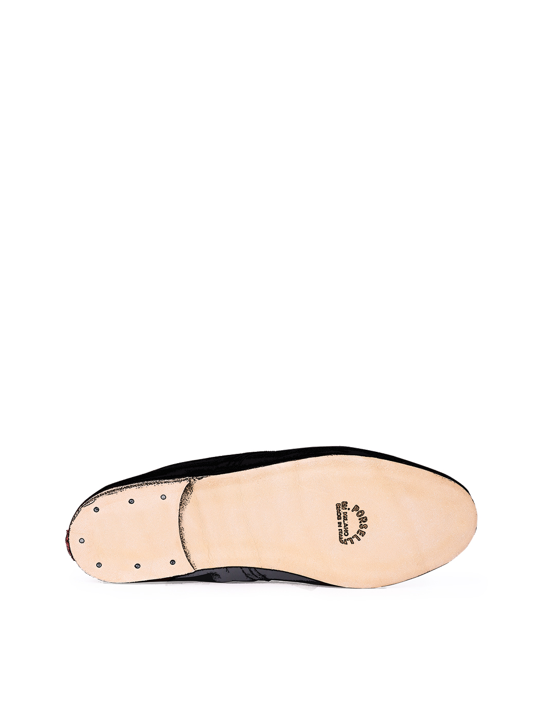 Ballerine DS Nero Lucido Filo Tabacco