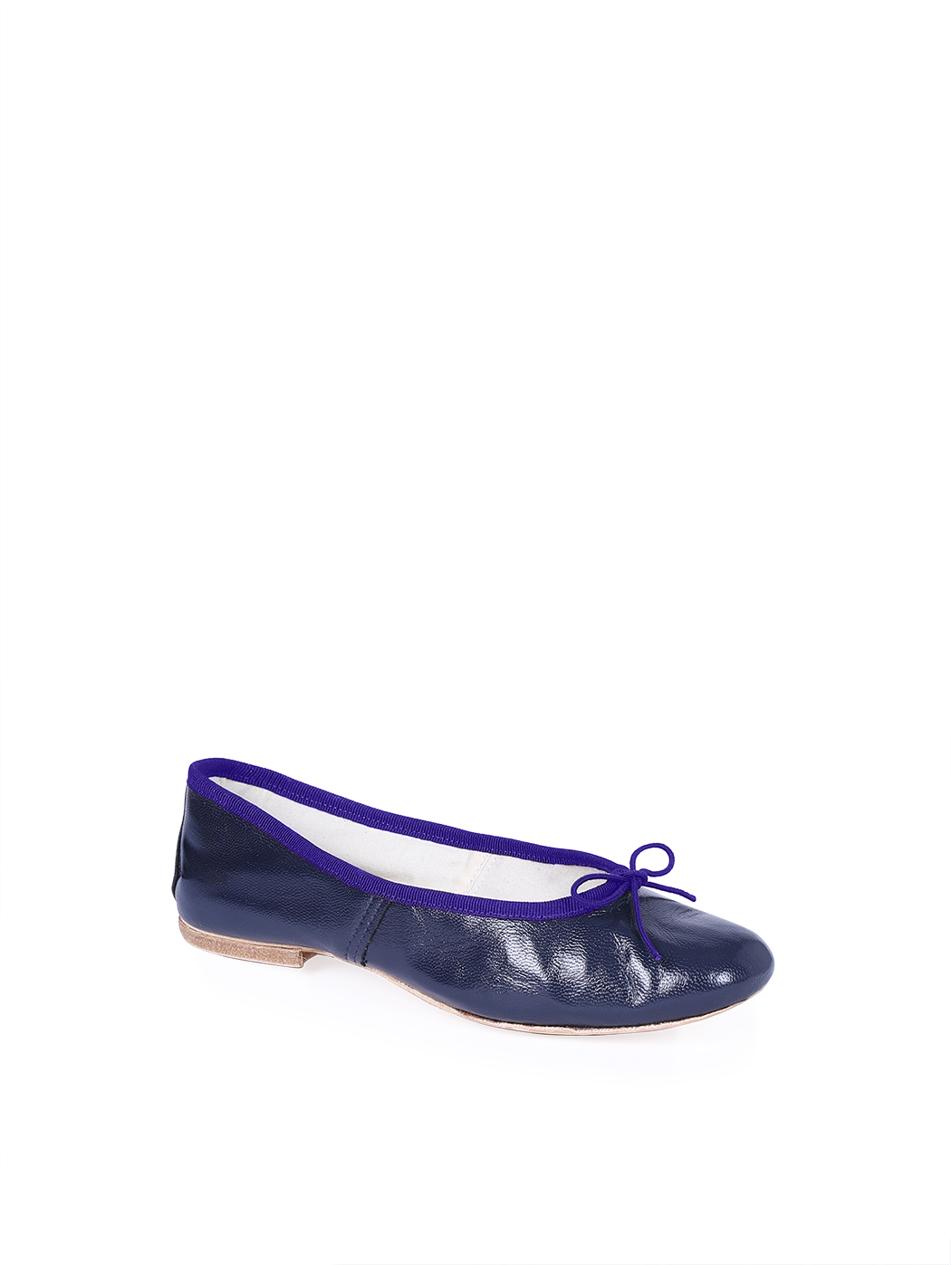 Ballet Flats Dark Blue Purple Trim
